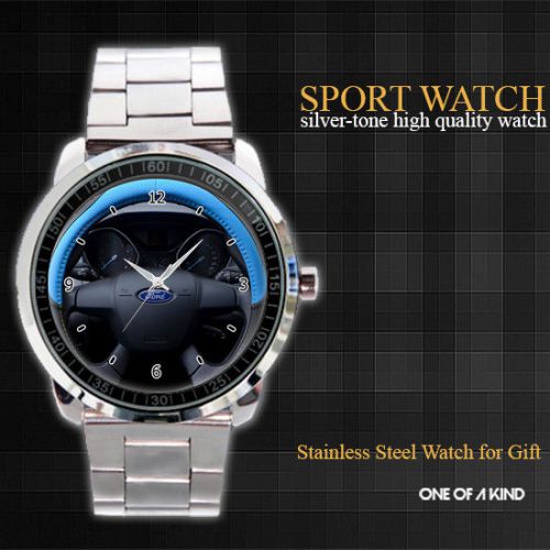 Car Steering Wheel sport Metal Watch