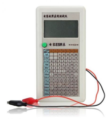 Digital Capacitor ESR Tester Internal Resistance Meter Test In Circuit