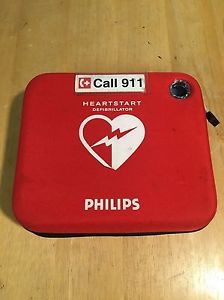 Phillips heartstart hs1 aed defibrillator with slim carry case for sale