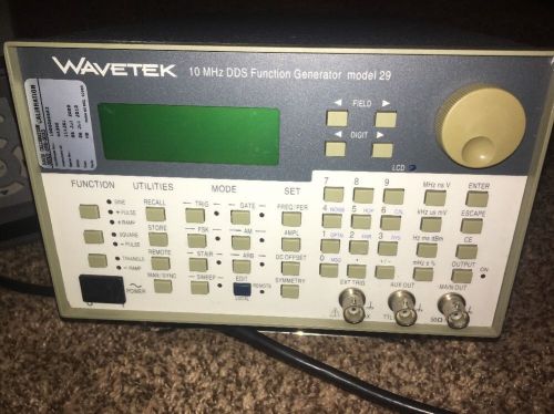 (2) Wavetek 29 10 MHz DDS Function Generator (One Functioning And One For Parts)