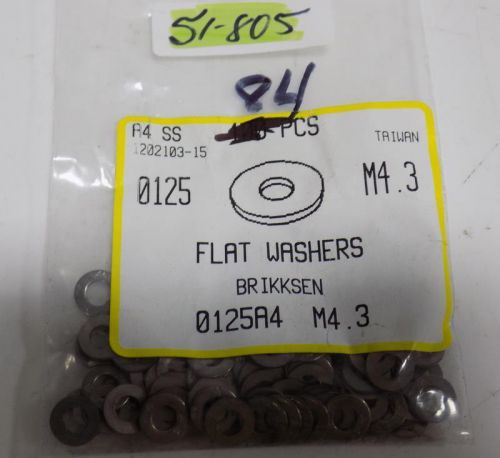 #10 x 3/8&#034; Flat Washers Stainless Steel Qty 300 pcs