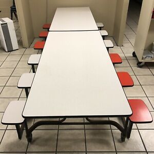 CLOSEOUT CAFETERIA lunchroom TABLES 12 seats- 2 units ONLY $400. Pick Up Only.