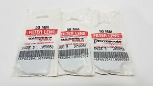 Harris Welco Shade 5 1050050 Glass Welders Filter Lenses Lot of 3 NOS