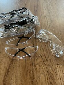 lot of 5 clear safety glasses  MCR safety glasses
