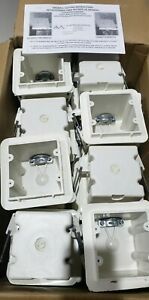 24 Allied Moulded Vapor Seal Outlet Boxes RD-42V-Range/Dryer-2 Gang-3-3/4 Depth