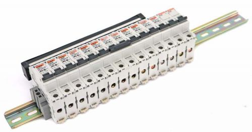 14x square d merlin gerin multi 9 c60n type d circuit breaker 7a/3a/2a/1a 277vac for sale