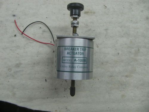 UTILITY RELAY COMPANY AC-PRO Breaker TRIP Actuator A-100B