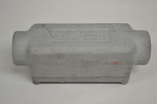 New crouse hinds oec 2 conduit body outlet cast iron 3/4in npt d201386 for sale