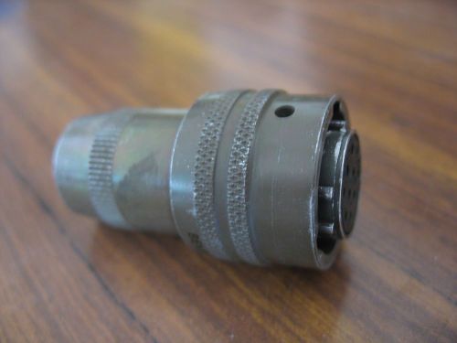 Vintage * OLD BENDIX MILITARY CIRCULAR CONNECTOR 9021 PT06W-12-10S * 10 pins