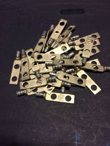 Burndy yav6c-l2tc38-fx copper compression lug lot of 37 yav6cl2tc38fx for sale