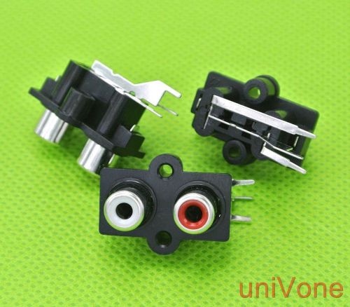 Audio connector,dual rca jack panel pcb mount.6pcs for sale