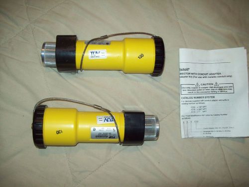 T&amp;b russellstoll 50 amp 250 vac plug connector cat# 9c54u2t-c75 for sale