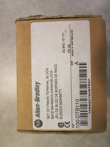 Allen Bradley 100-DTB110 Set of Frame Terminal Block Series A