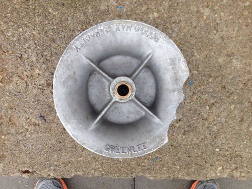 Greenlee 12&#034; Sheave Wheel Broken 8000# Capacity