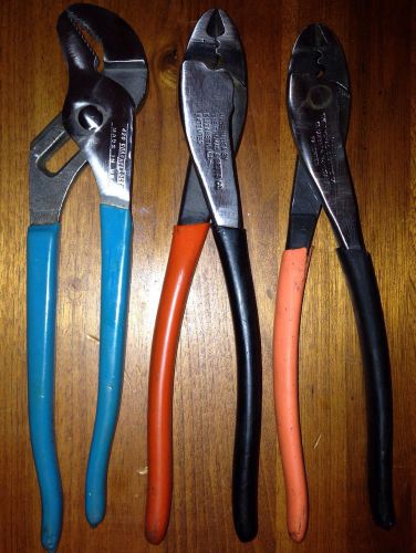 (3) piece tool thomas &amp; betts, sta kon lug, &amp; crescent wrench!! nice lot for sale