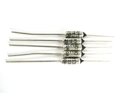 5 Pcs RY TF 130 °C 250V 10A Thermal Fuse temperature