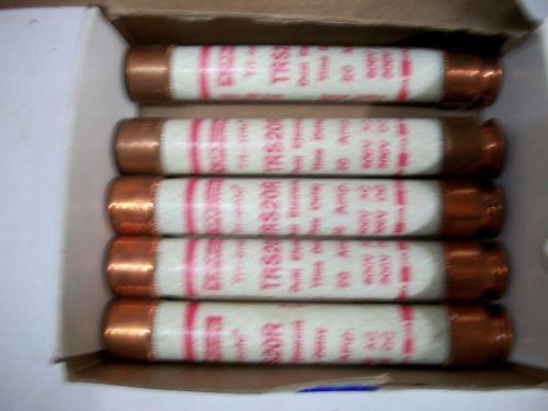 5-Gould #TRS20R 20A 600V Fuses