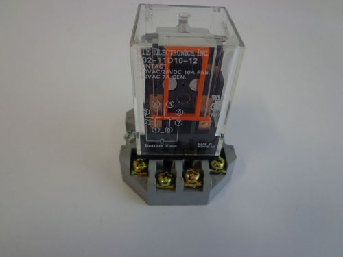 NTE Electronic Relay R02-11D10-12 28VDC 10 Amp Res 7 Amp Gen.