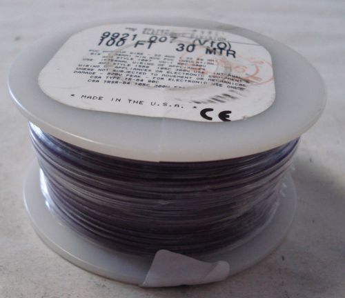 BELDEN ELECTRONIC 9921 007 PVD HOOK-UP WIRE,100FT,22AWG,PURPLE,(VI0),CU,300V