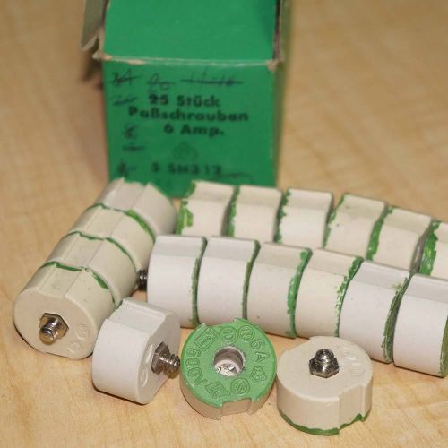 ??NEW ?SIEMENS DIAZED FUSE SCREW ADAPTER ?5SH312 - 500V 6A ?E27 Threads