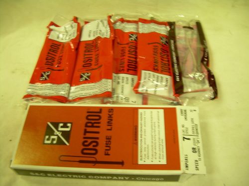 S&amp;C POSITROL FUSE LINK CAT. NO. 338007    7 AMP   Universal    NEW BOX OF 5