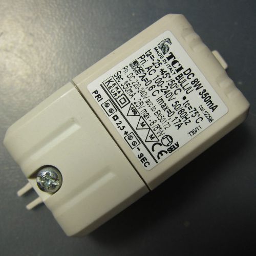 TCI LED DRIVER DC 8W 350mA 24V BULL 122598 100V-240V ALIMENTATORE CORRENTE