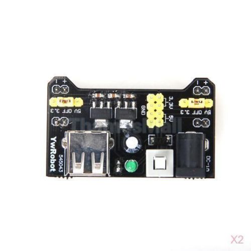 2x support 3.3v output 5v power supply module adapter for mb102 breadboard hi-q for sale