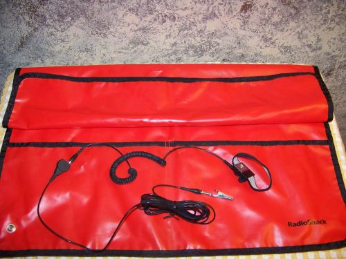 Anti static mat kit ground wire wrist band strap tool pockets computer repair