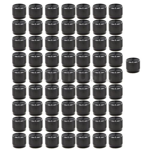 64 pcs aluminium alloy 20x17mm 18t insert type knobs black for sale