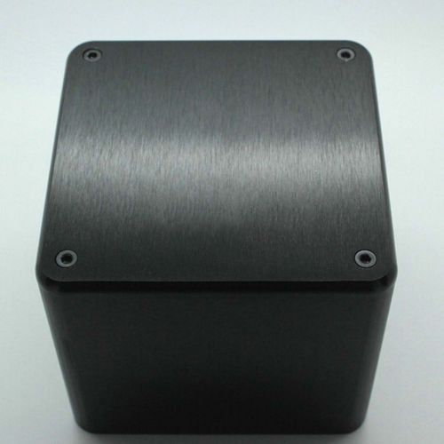 1PC 110*110*96mm Black Aluminum Vintage Transformer Cover For Audio Tube Amp DIY