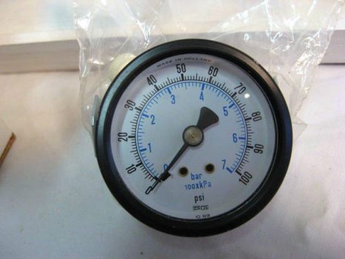 ENFM ND133F1B309GG  PRECISION PRESSURE GAUGE 0-100 PSI *NEW IN  BOX*