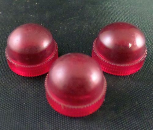 HONEYWELL 2G12 LENS CAP RED FOR INDICATING LIGHT - LOT of 3 - NOS