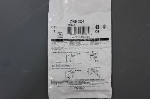 NEW SCHNEIDER CONTACT BLOCK ZBE204  (S20-2-11A,S10-1-7)