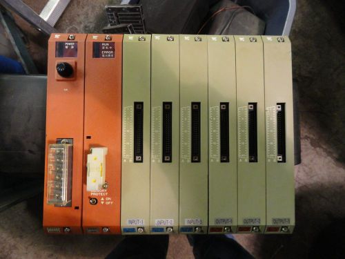 YASKAWA ELECTRIC R84 CPU, Power Supply, 3 Input Cards, 3 Output Cards