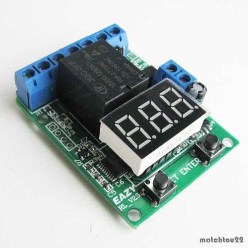 8 FUNCTIONS VOLTMETER TIMER VOLTAGE RELAY CONTROLLER power DC10~15V