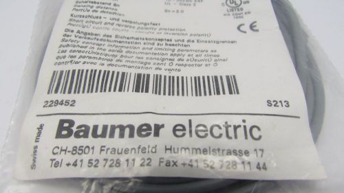 BAUMER ELECTRIC INDUCTIVE SENSOR IFFM08P3703/01 S213