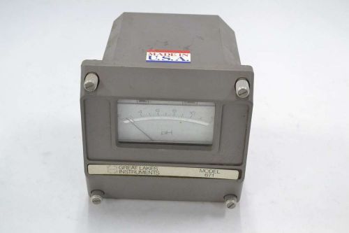 GLI GREAT LAKES 671 115V-AC 0-12PH SCALED NEMA 4 CONDUCTIVITY ANALYZER B354468