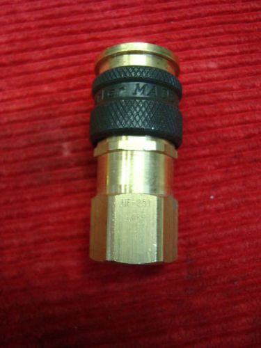 PARKER HF-251-4FP Quick Coupler Body,1/4 In, Brass