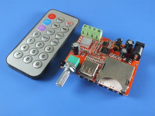 New Amplifier Board MP3 decoder board Dual-channel stereo 10W * 10W + Remote