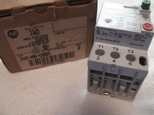 Allen Bradley 140-MN-0250 Manual Motor Starter--SERIES C