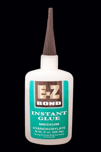 E-Z BOND SUPER GLUE (Cyanoacrylate) MEDIUM 2 OZ 100 cps