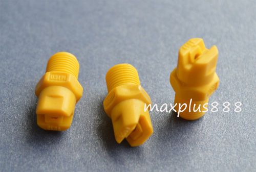 20pcs 1/8&#034; bspt  Plastic PP atomization sector nozzle spray nozzle Yellow