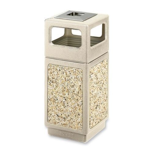 Safco 9470TN Aggregate Receptacle 15 Gal 13-3/4inx13-3/4inx32-3/4in TN