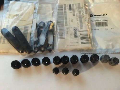 Motorola NOS Parts for HT750, HT1250, and More!  Knobs, PTT Rubber, Side Bezel