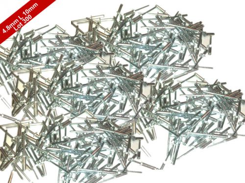 Lot 300 4.8mm X 10mm Standard Open Dome Aluminum Blind Pop Rivets Hi Quality