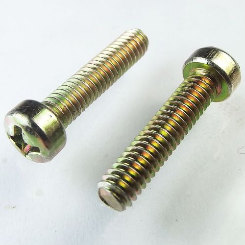 (CS-800-129) (10 Qty) 8-32x3/4&#034; Fillister Head Screw Phillips Zinc Yellow