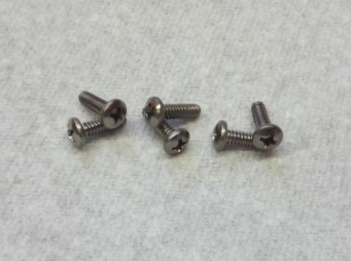 95 each 6-32 x 7/16&#034; STAINLESS STEEL ROUND PHILLIPS HEAD MACHINE SCREWS NEW!