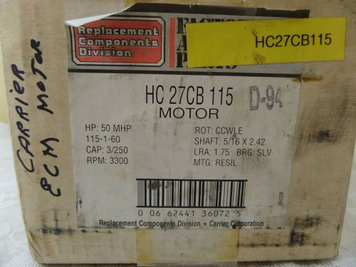 Emerson K33HXCHW-1017 115V 3300RPM Furnace Inducer Motor Carrier