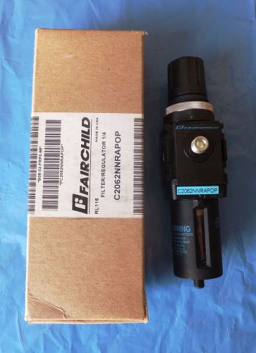 FAIRCHILD C2062NNRAPOP 0-125PSI  1/4 IN NPT PNEUMATIC FIL/REG-NEW