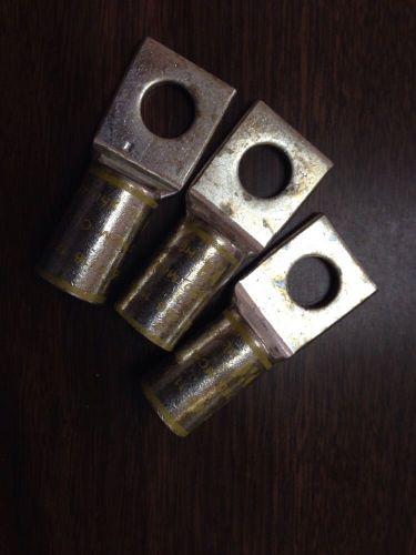 Homac HL250-48 Three Copper Compression Lugs 1 Hole 250 KCMIL Thomas &amp; Betts